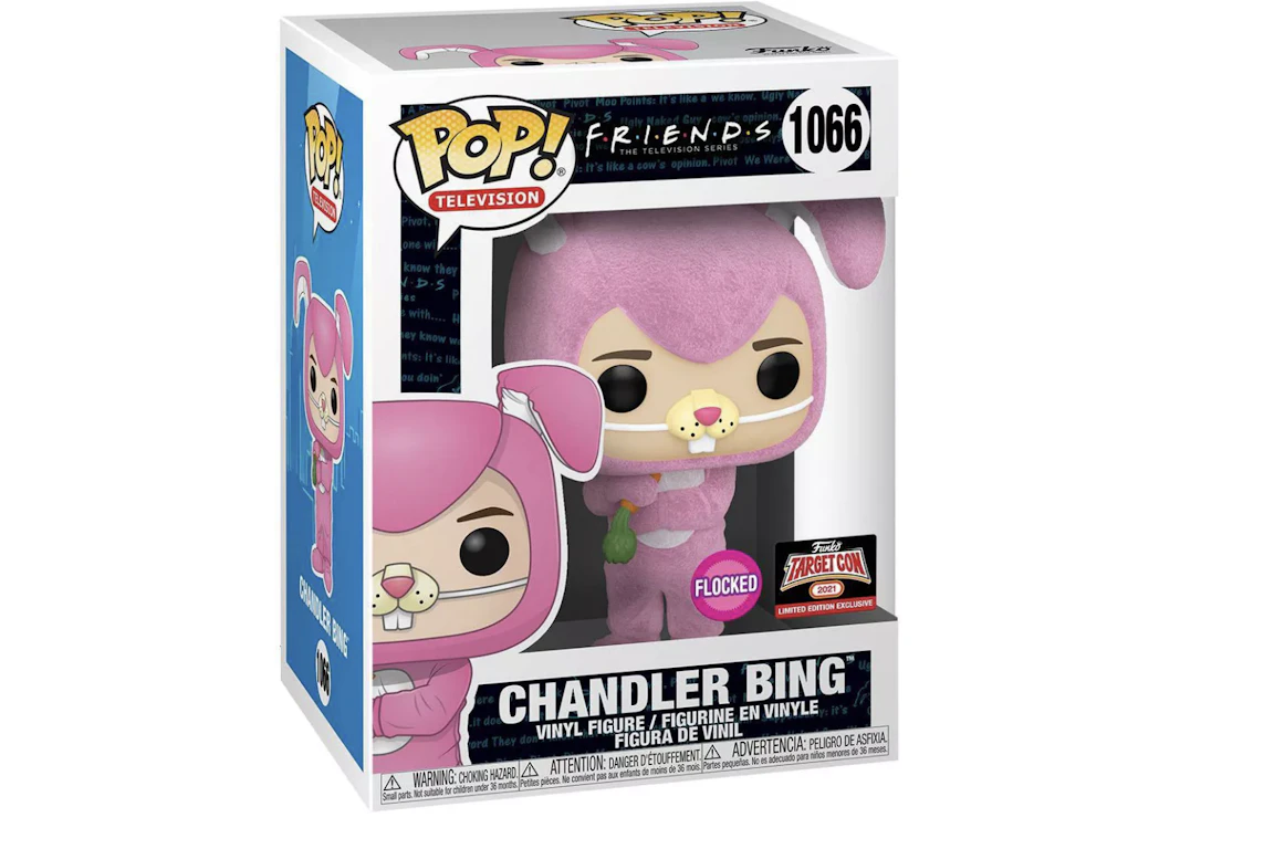Funko Pop! Television Friends Chandler Bing (Flocked) Target Con Exclusive Figure #1066