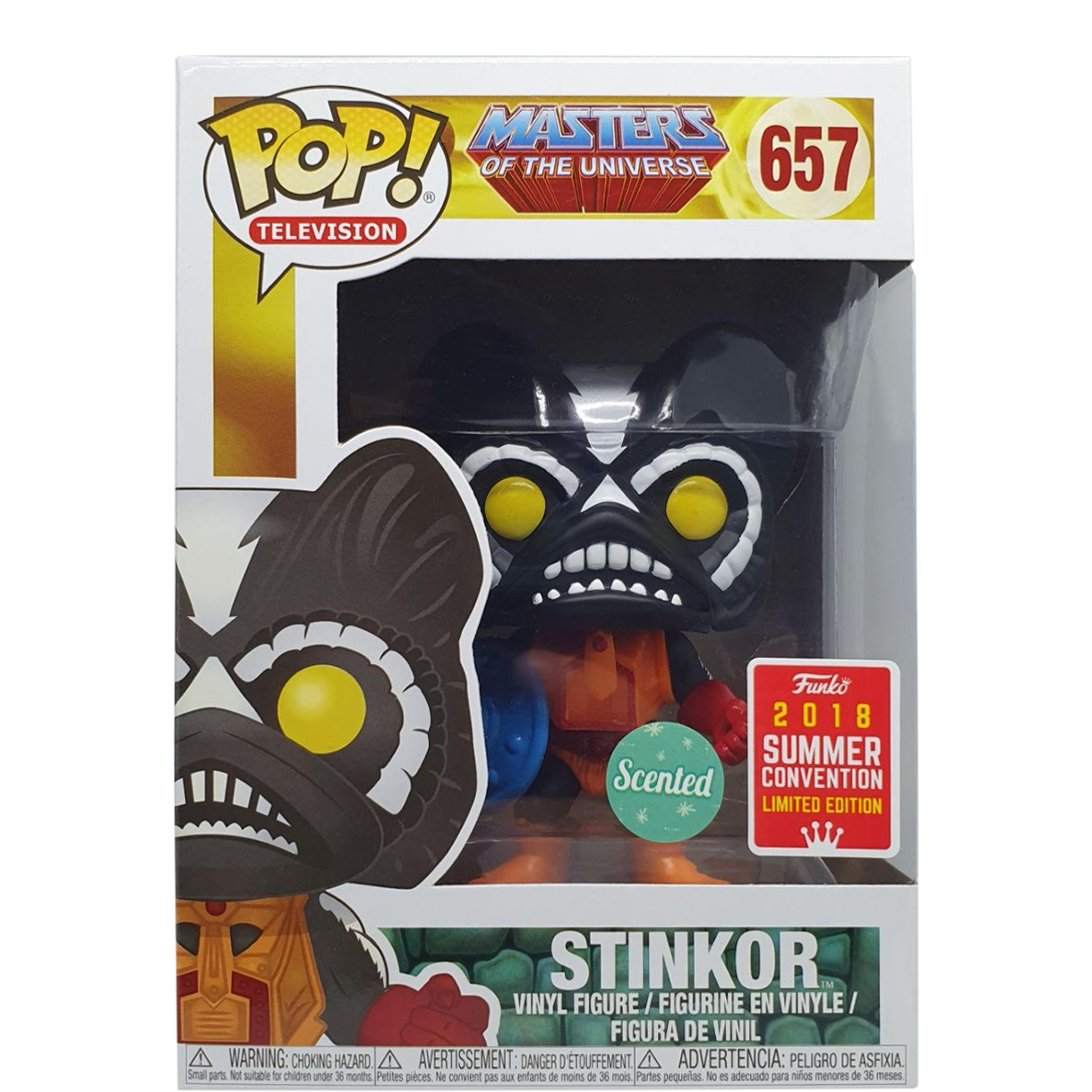 Funko Pop! Television Masters of the Universe Stinkor (Scented) Summer  Convention Exclusive Figure #657