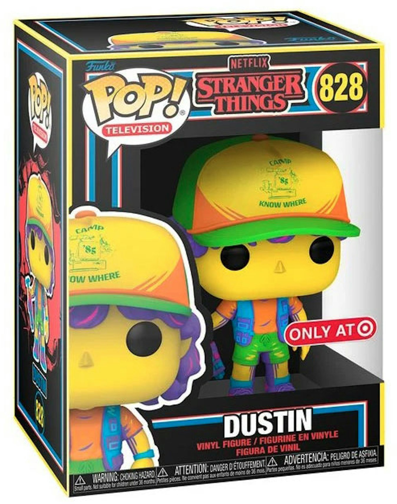 Pop! Television Netflix Stranger Things Blacklight Dustin Target Exclusive Figure #828 - FW21 - US