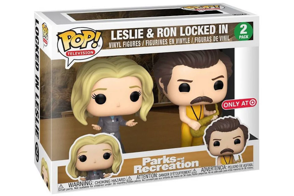 Funko Pop! Television Parks and Recreation Leslie & Ron Locked In Target Exclusive 2 Pack
