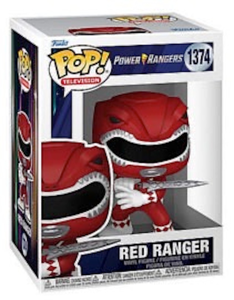 Funko Pop! Television: Power Rangers Red Ranger Figure #1374 - US