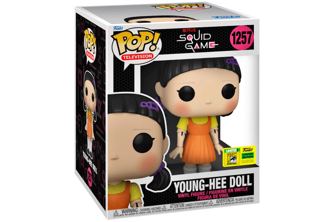 Funko Pop! Television Squid Game Young-Hee Doll 6 Inch 2022 SDCC Exclusive Figure #1257
