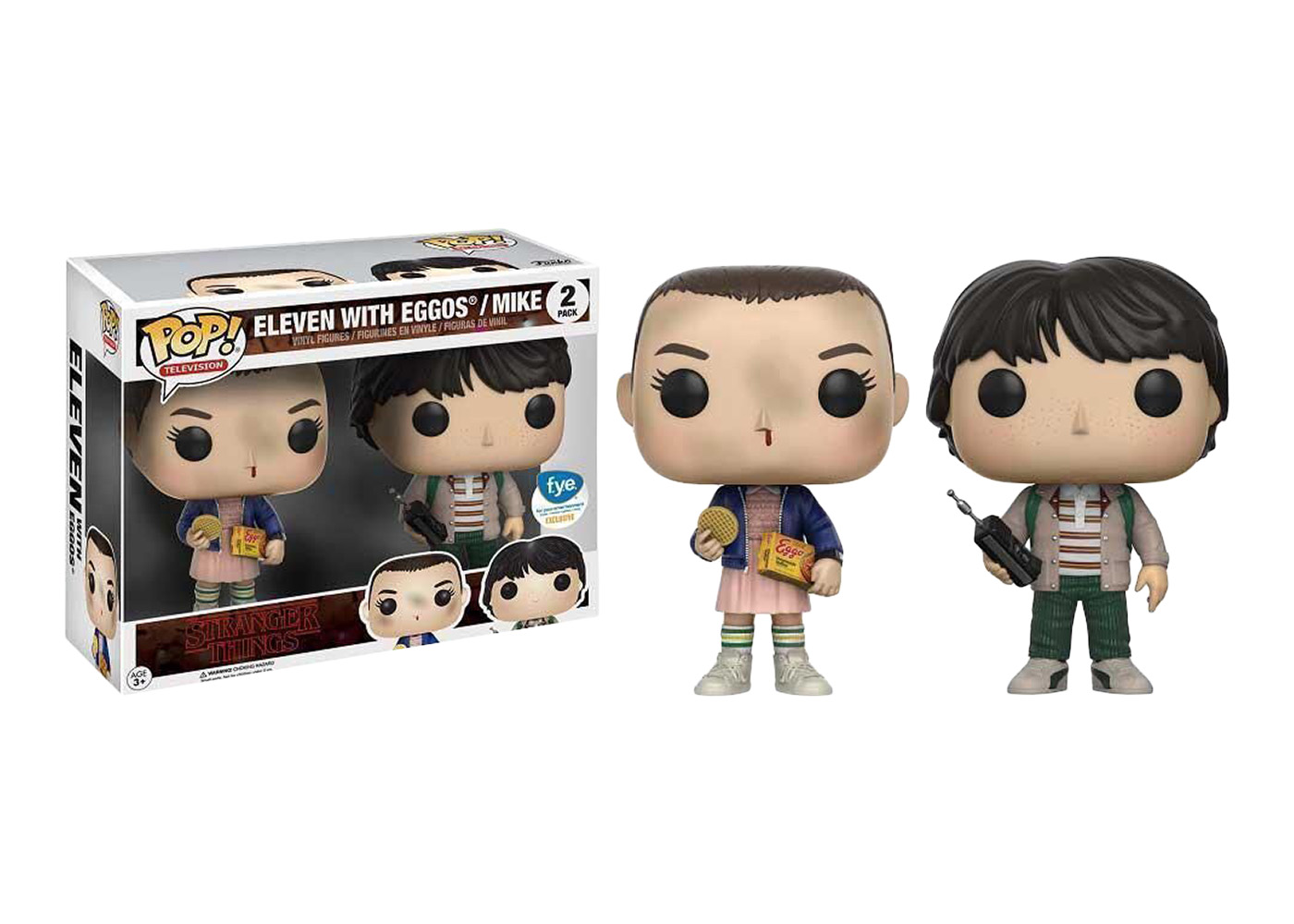 Funko Pop! Television Stranger Things Eleven with Eggos & Mike FYE