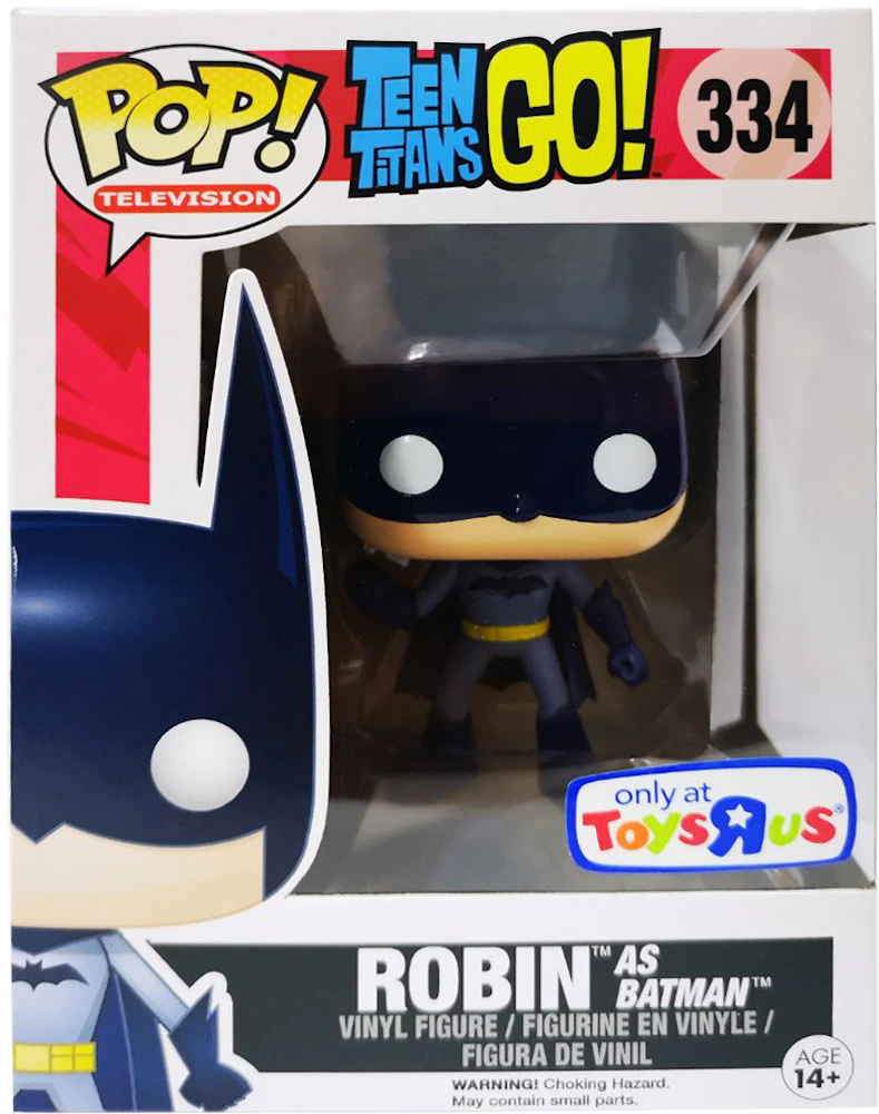 Funko Pop! Television Teen Titans Go! Robin as Batman Toys R Us Exclusive  Figure #334 - US