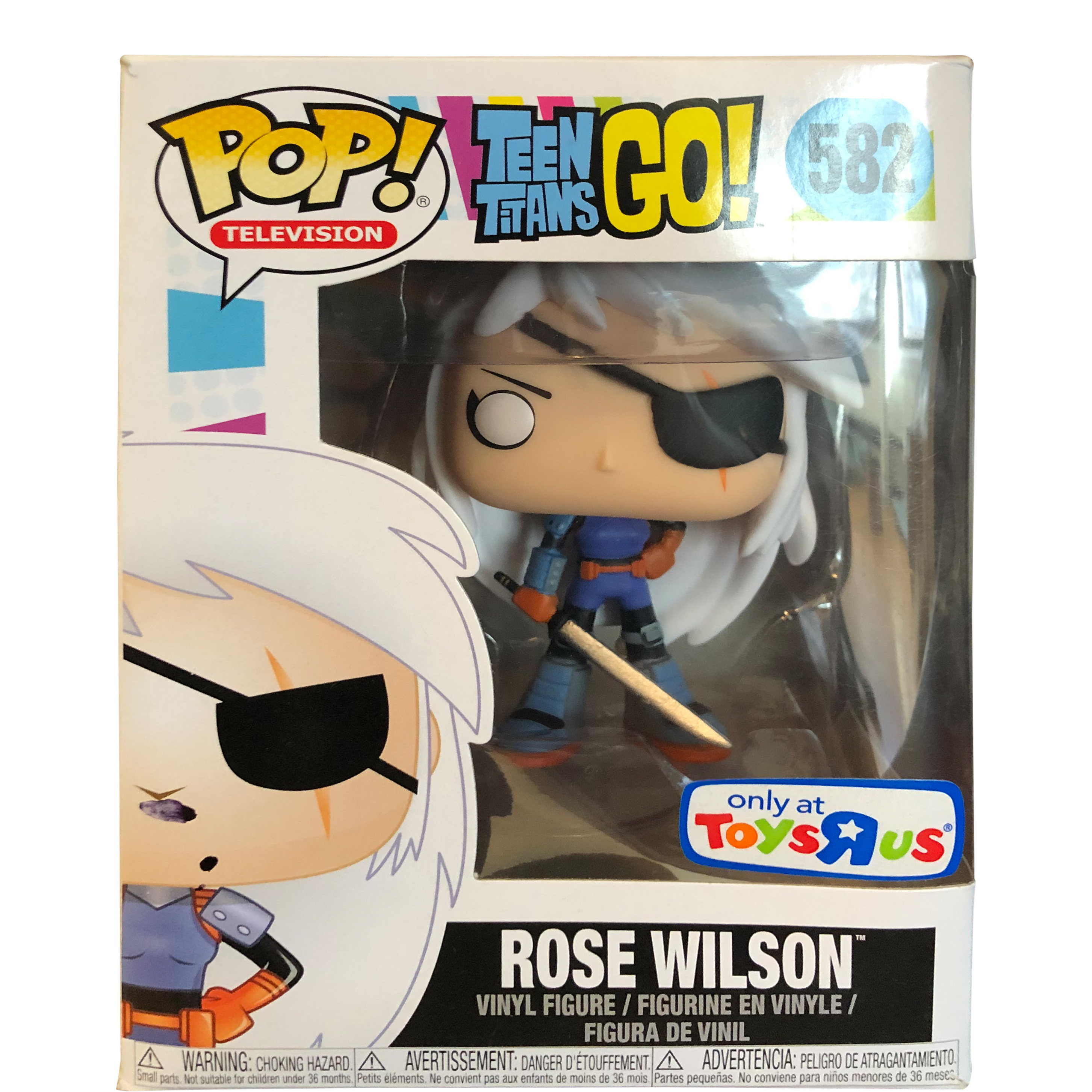 Funko Pop DC Rose Wilson #582 Toys "R" Us Exclusive Television Teen Titans GO 