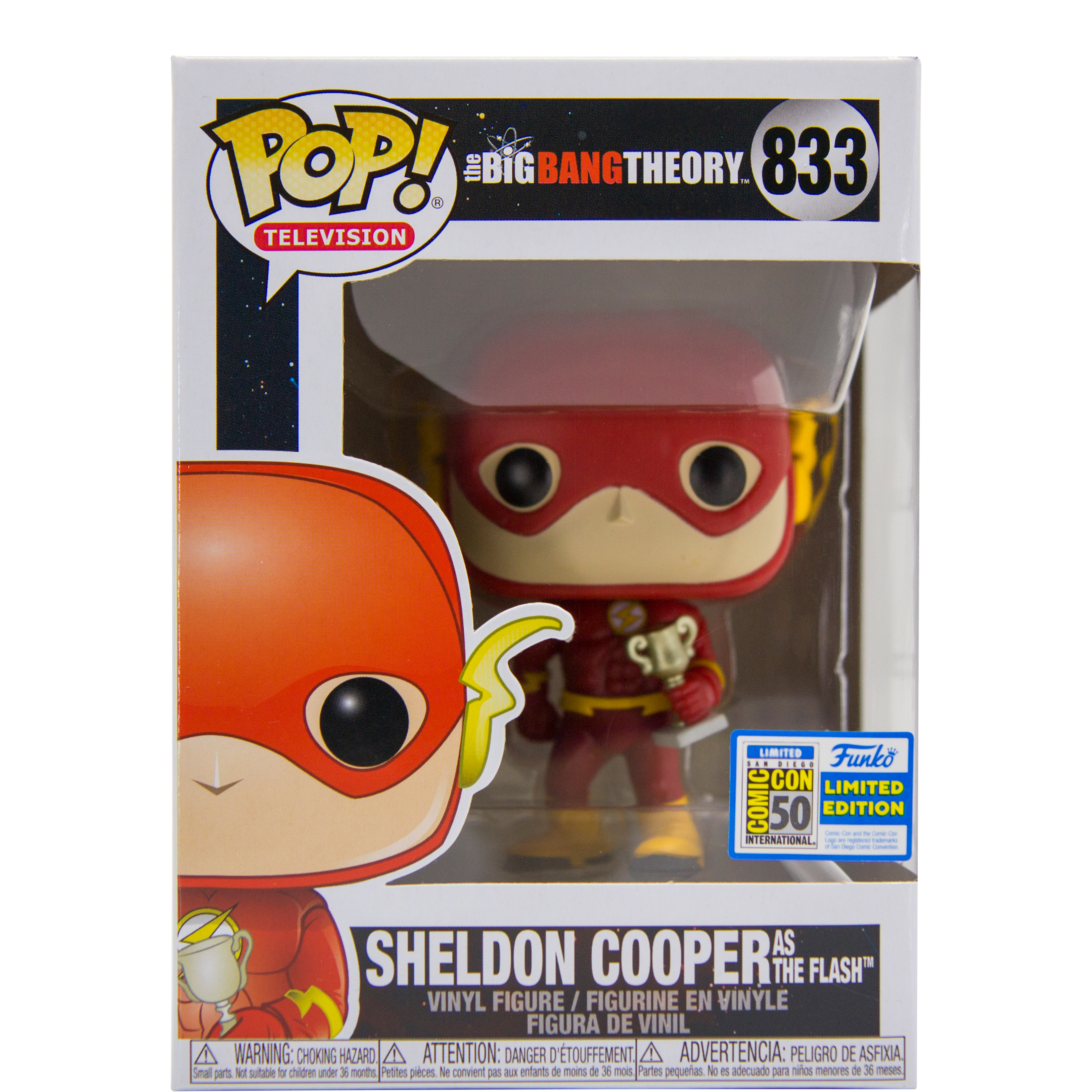 Funko Pop! Television The Big Bang Theory Sheldon Cooper as The Flash SDCC  Figure #833