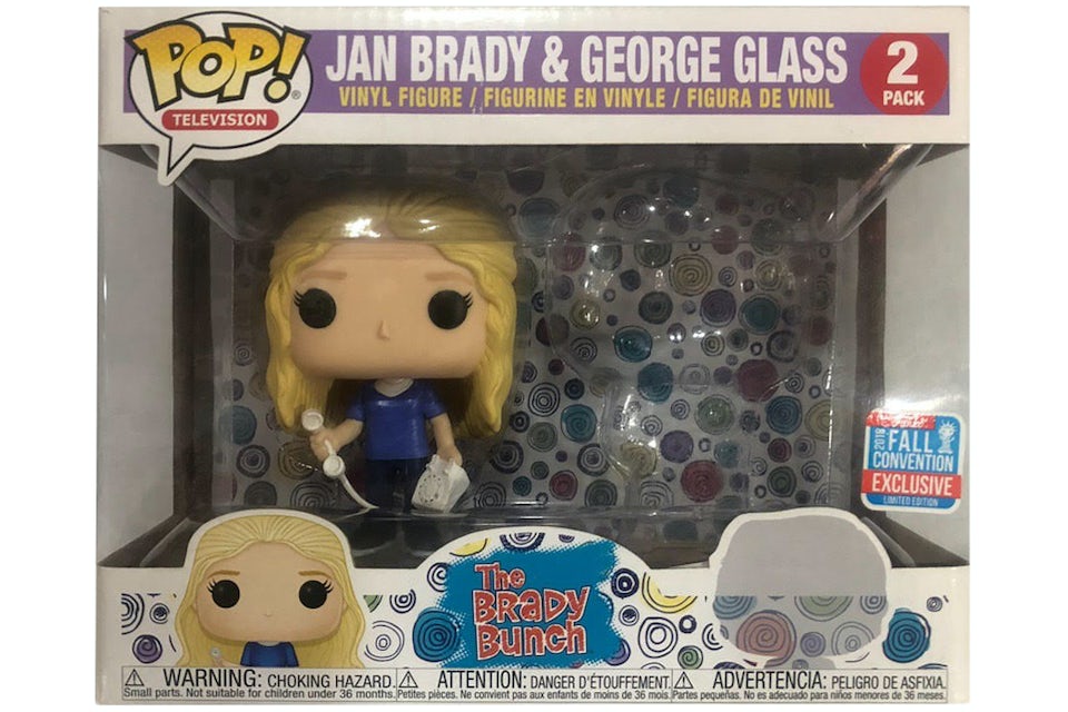 Funko Pop! Television The Brady Bunch Jan Brady & George Glass Fall  Convention Exclusive 2 Pack - FR