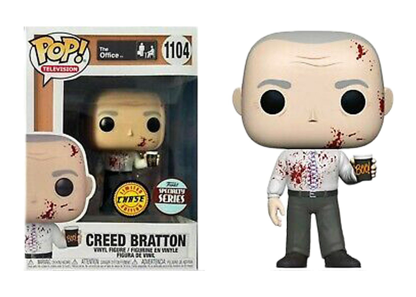 Funko Pop! Television The Office Creed Bratton Bloodied (Chase) Specialty  Series Exclusive Figure #1104