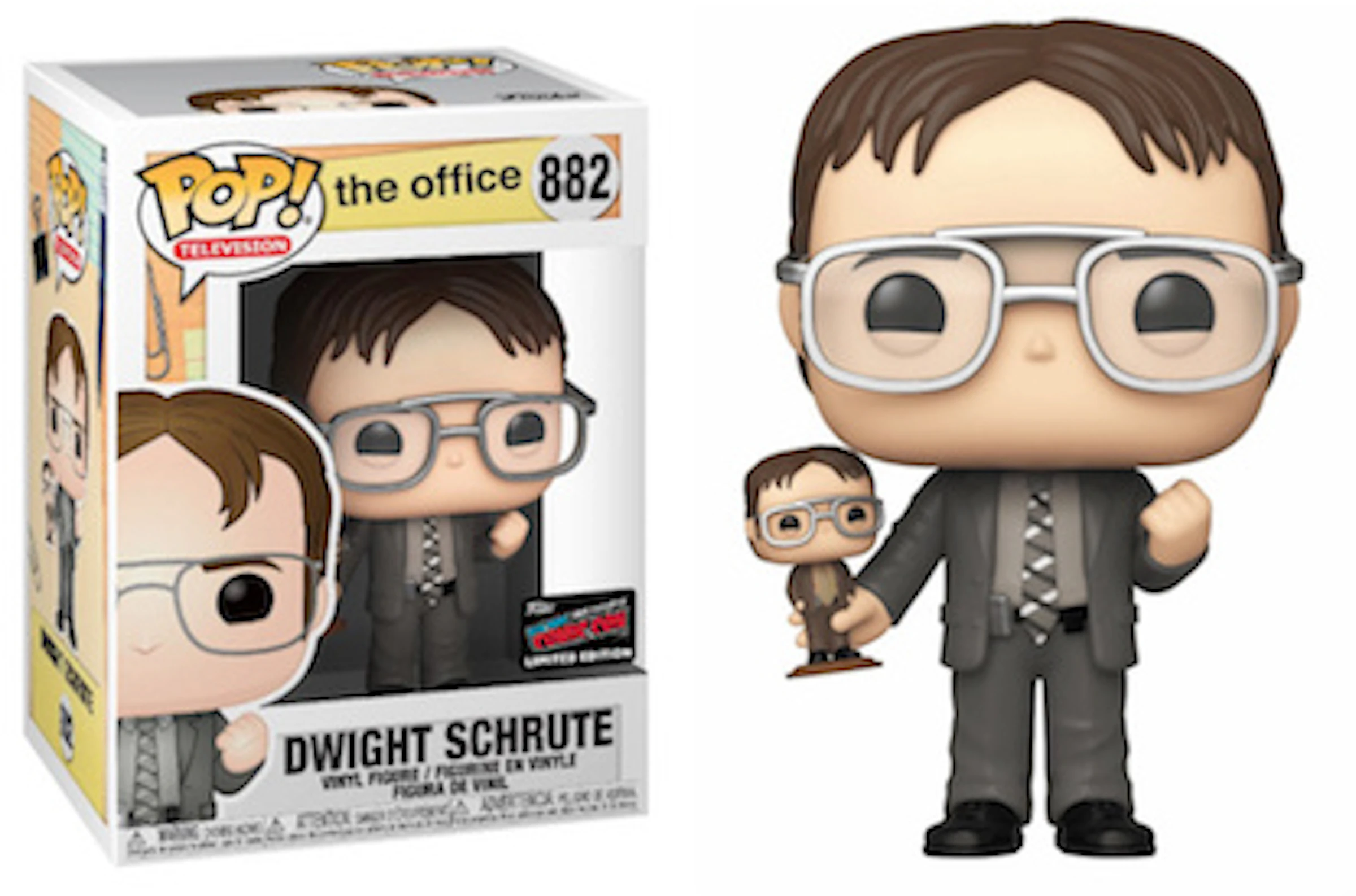 Funko Pop! Television The Office Dwight Schrute With Bobblehead 2019 NYCC  Exclusive Figure #882 - FW19 - US