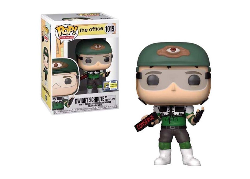 funko the office dwight schrute as recyclops