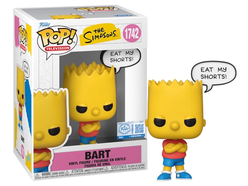 Funko Pop! Television: The Simpsons Bart (Specialty Series/Sticker) Figure #1742