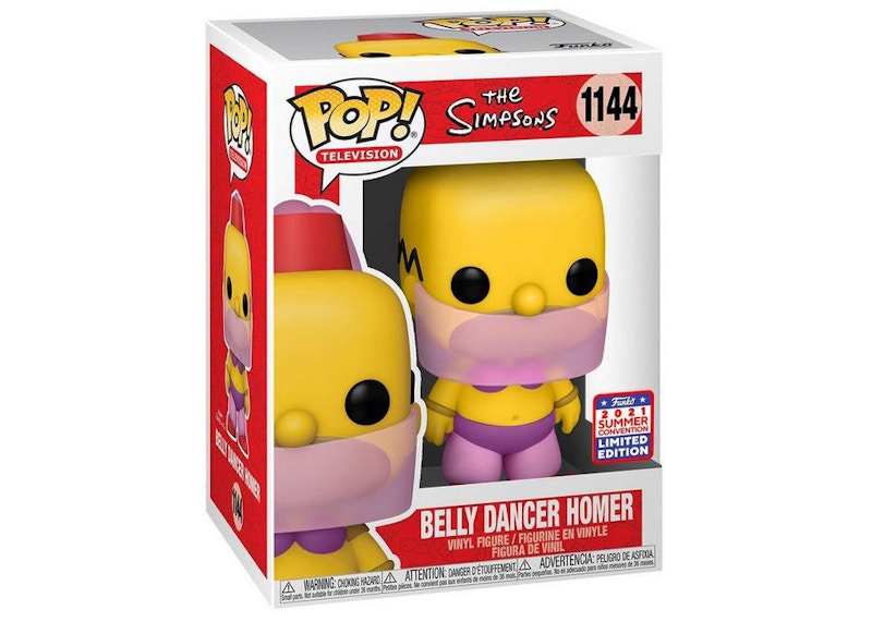 Funko Pop! Television The Simpsons Belly Dancer Homer 2021 Summer Convention Exclusive Figure #1144