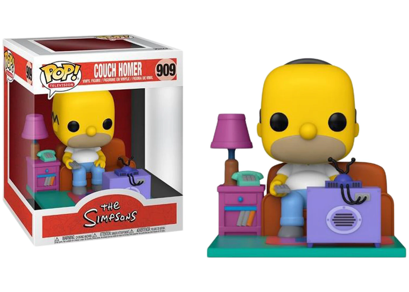 Mus Politistation At dræbe Funko Pop! Television The Simpsons Couch Homer Figure #909 - US