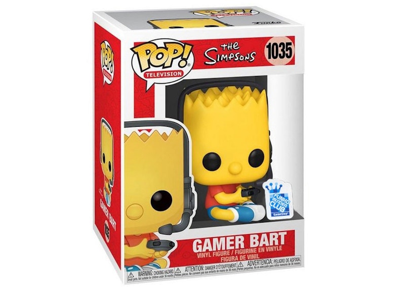 Funko Pop! Television The Simpsons Gamer Bart Funko Insider Club