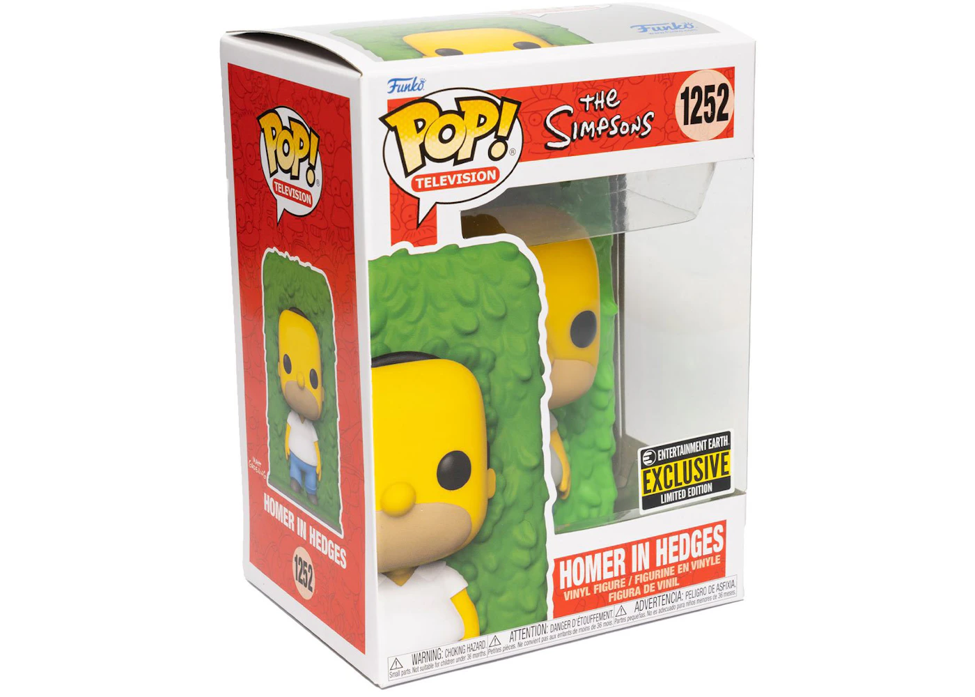 Funko Pop! Simpsons Homer In Hedges Entertainment Earth Exclusive #1252 - ES