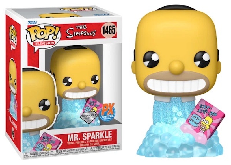Funko Pop! Television: The Simpsons Mr. Sparkle (Diamond)(PX Previews) Figure #1465