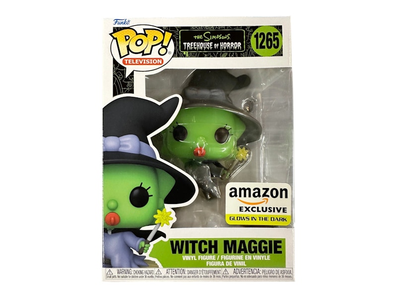 Funko Pop! Television: The Simpsons Treehouse of Horror Witch Maggie (Glow)(Amazon) Figure #1265