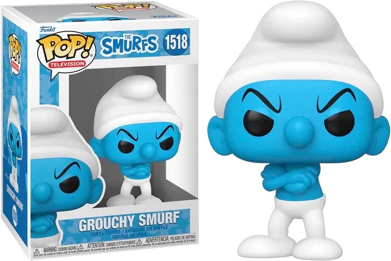 Funko Pop! Television: The Smurfs Grouchy Smurf Figure #1518
