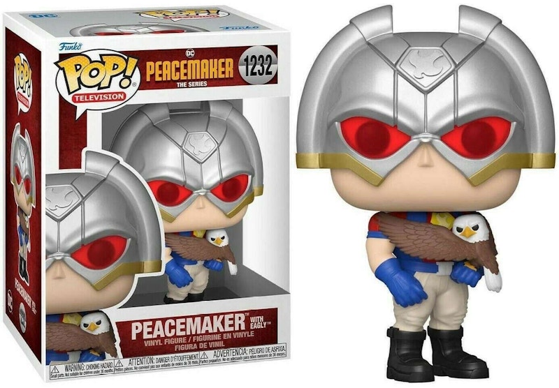 Funko Pop! Television: The Suicide Squad Peacemaker w/ Eagly Figure #1232
