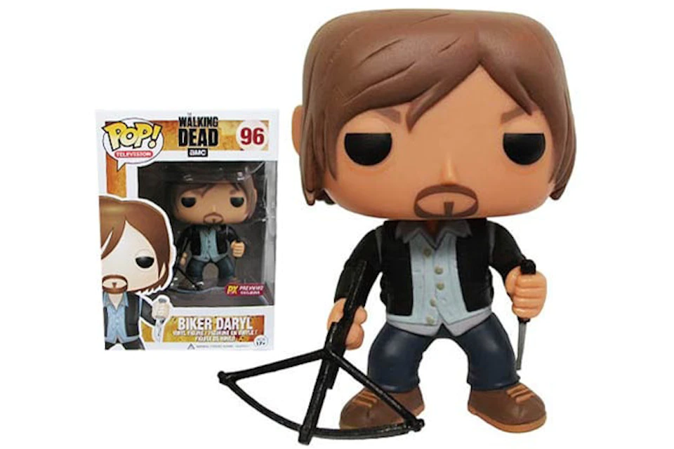 Funko Pop! Television The Walking Dead Biker Daryl PX Previews Exclusive Figure #96