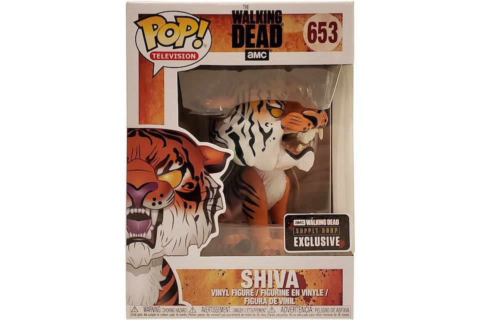 Funko Pop! Television The Walking Dead Shiva the Tiger TWD Supply Drop  Exclusive Figure #653 - US
