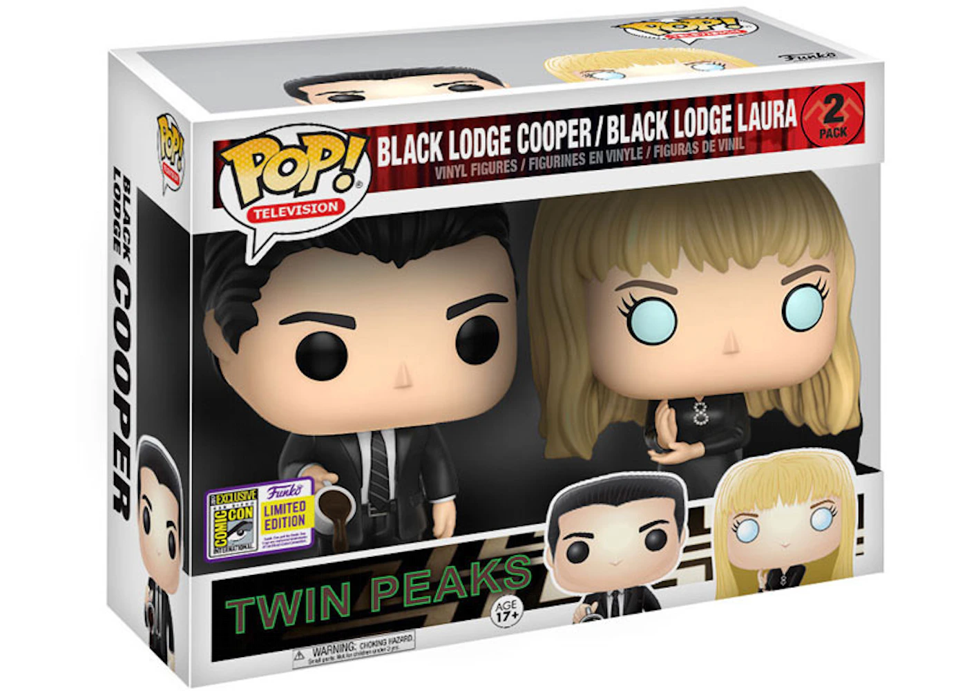 procedimiento complicaciones De otra manera Funko Pop! Television Twin Peaks Black Lodge Cooper & Laura SDCC 2 Pack - ES