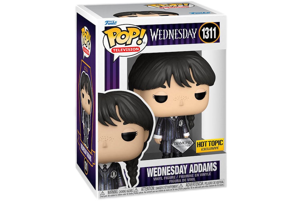Funko Pop! Television Wednesday Addams Diamond Collection Hot Topic  Exclusive Figure #1311 - US