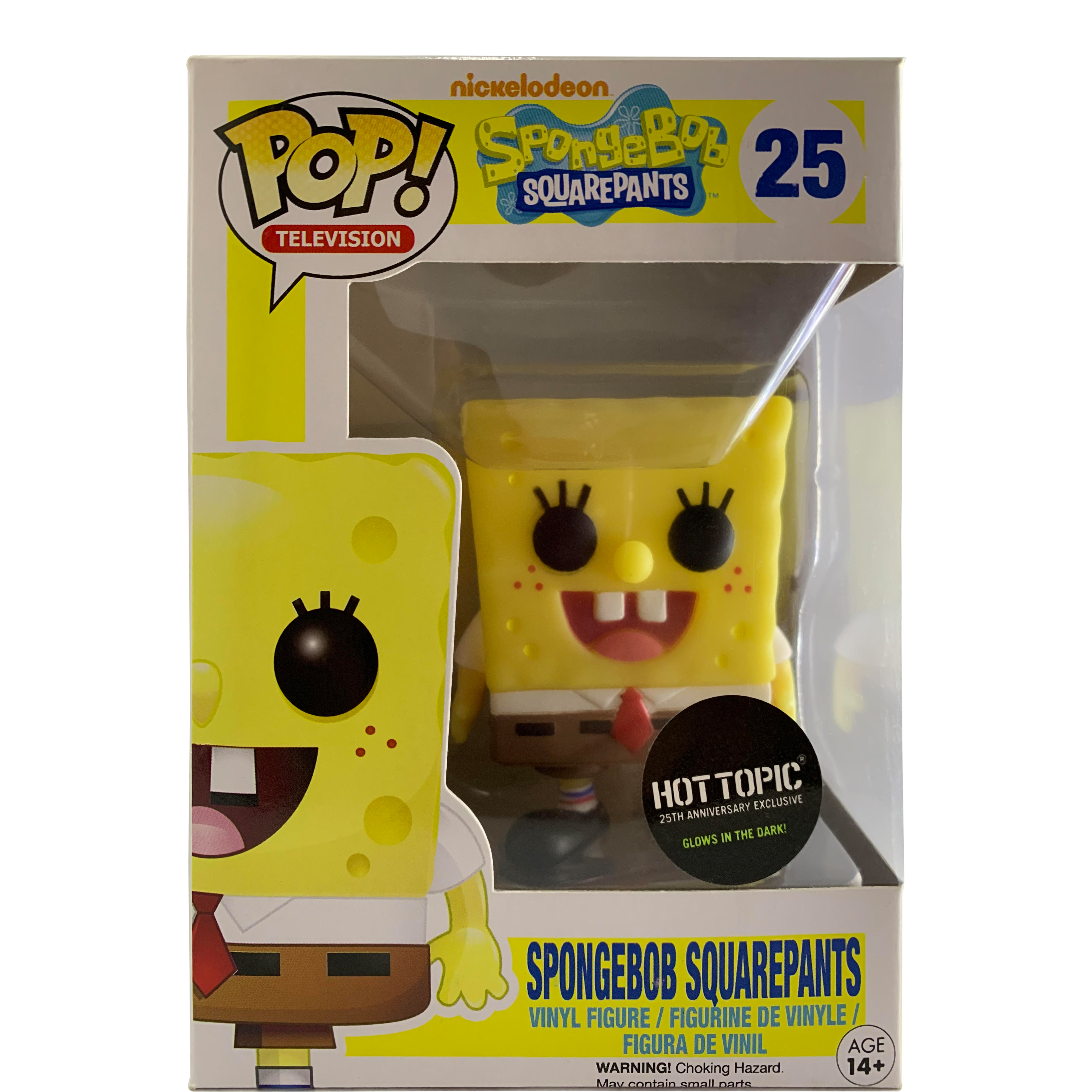 Funko Pop! Television Spongebob Squarepants (Glow) Hot Topic