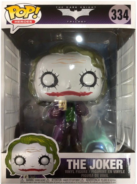 Funko Pop! The Dark Knight Trilogy The Joker 10 Inch Figure #334 - GB