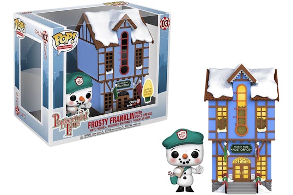 Funko Pop! Town Christmas Peppermint Lane Frosty Franklin with Post Office (Light Up) GameStop Exclusive Figure #03
