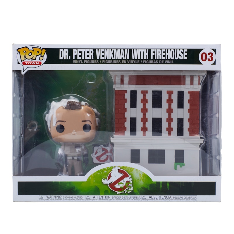 Funko Pop! Town Ghostbusters Dr. Peter Venkman with Firehouse