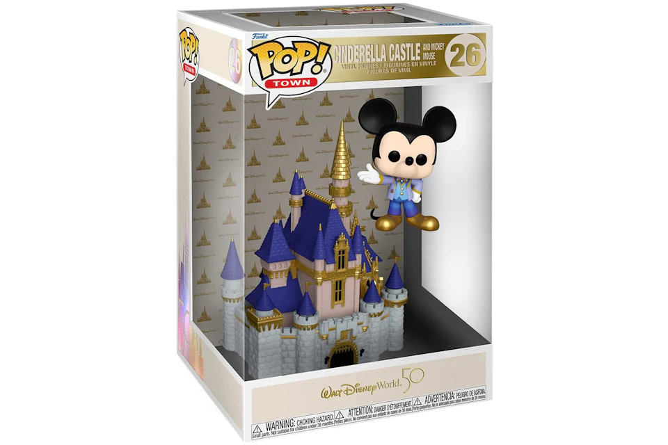 Funko Pop! Town Walt Disney World 50th Anniversary Cinderella Castle And Mickey Mouse Figure #26
