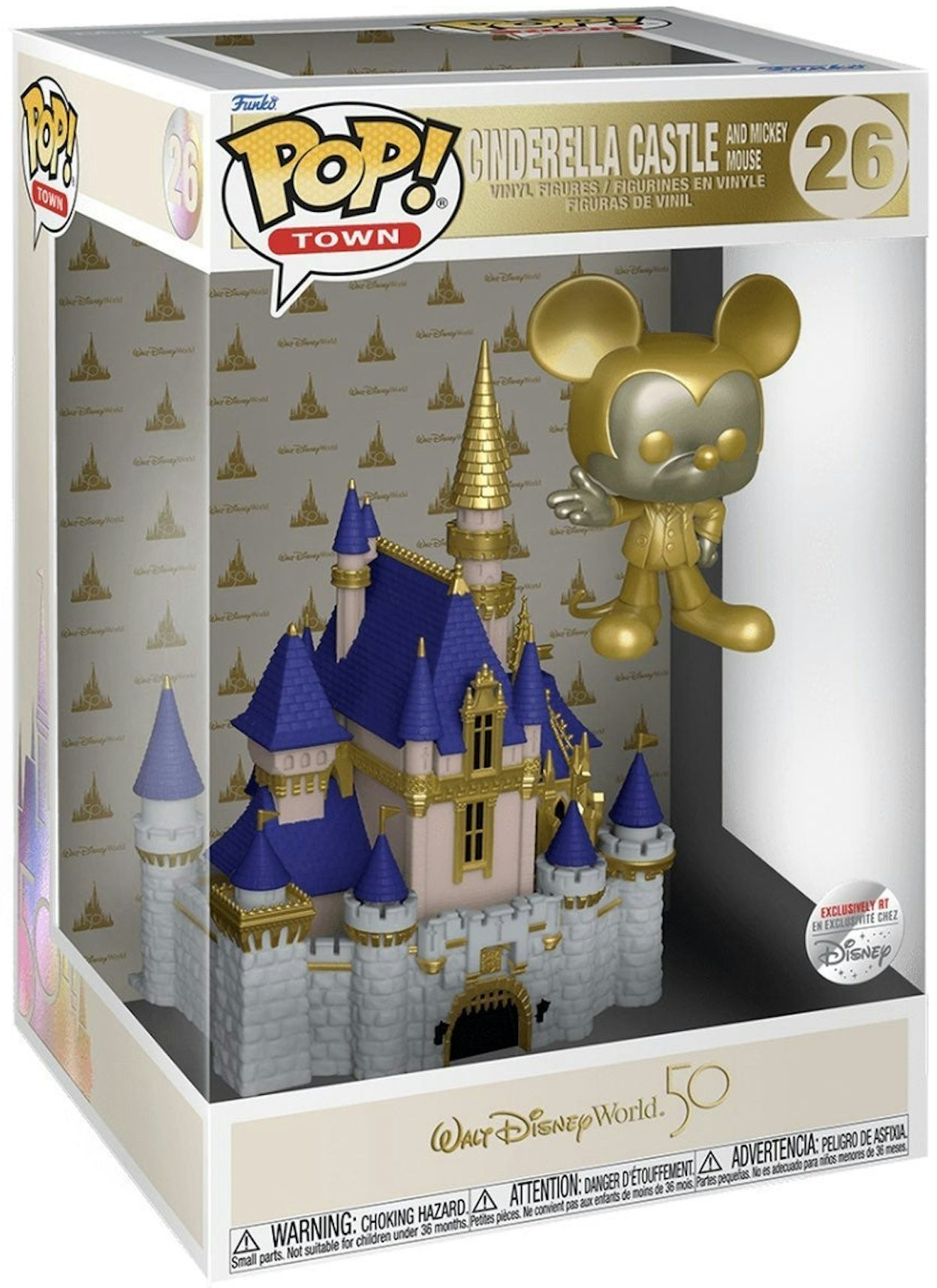 Walt Disney World Figurine château de Cendrillon Disney100