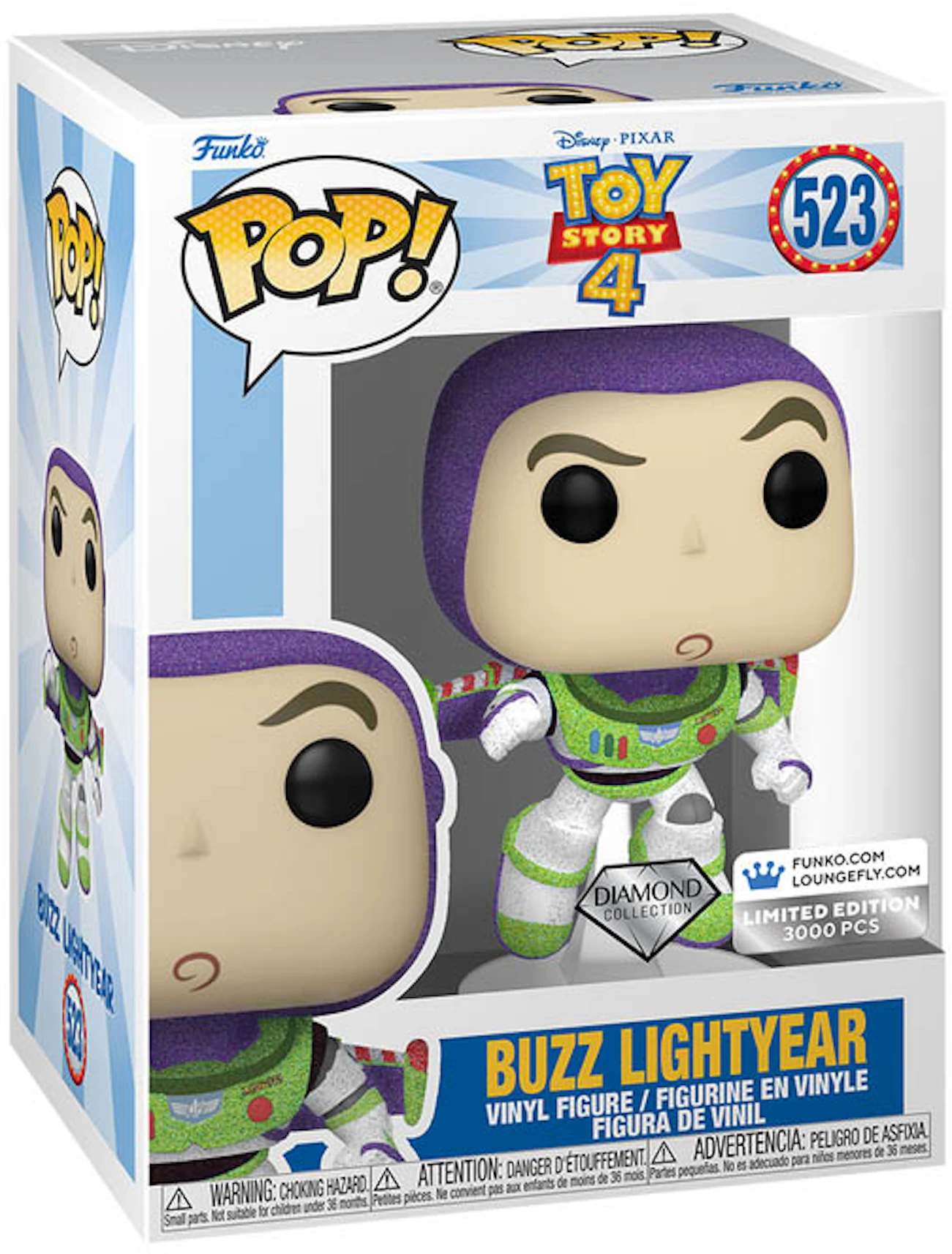 schudden Gewoon overlopen Dekking Funko Pop! Toy Story 4 Buzz Lightyear Diamond Collection Funko/Loungefly  Exclusive (LE 3000) Figure #523 - US