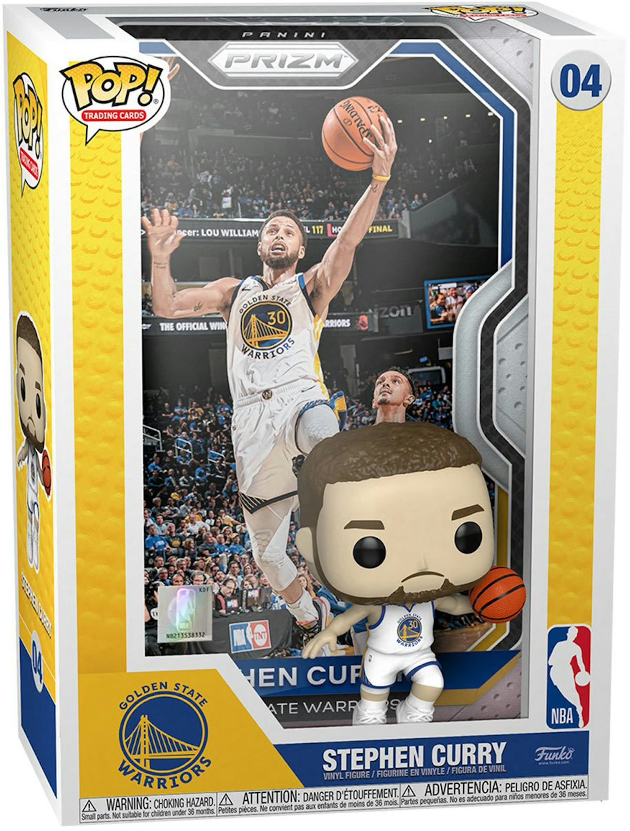 Stephen Curry Signed Funko POP! #43 Golden State Warriors NBA 3