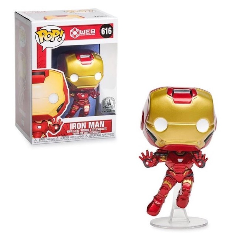 Funko Pop! WEB: Iron Man (DisneyNo Sticker) Figure #616