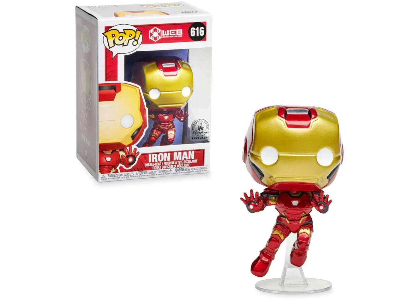 Funko Pop WEB Iron Man Disney Exclusive Bobble Head Figure 20