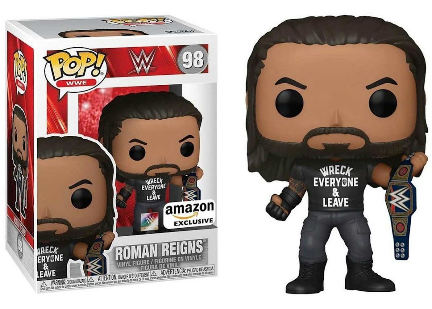 Funko Pop Wwe Roman Reigns Amazon Exclusive Figure 987 Funko Pop Wwe Roman Reigns Amazon Exclusive Figure 987