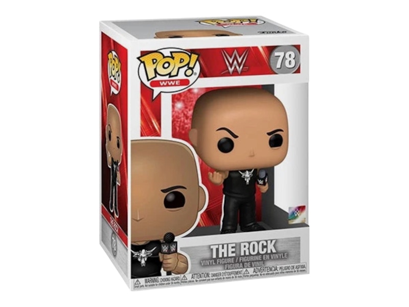 Funko Pop! WWE: The Rock (Microphone) Figure #78