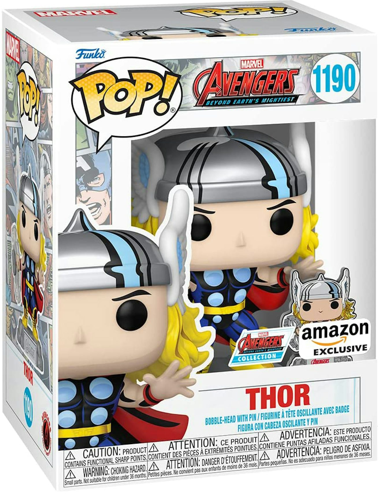 Funko Pop! Deluxe Marvel: Avengers Assemble Series - Thor,   Exclusive, Figure 4 of 6