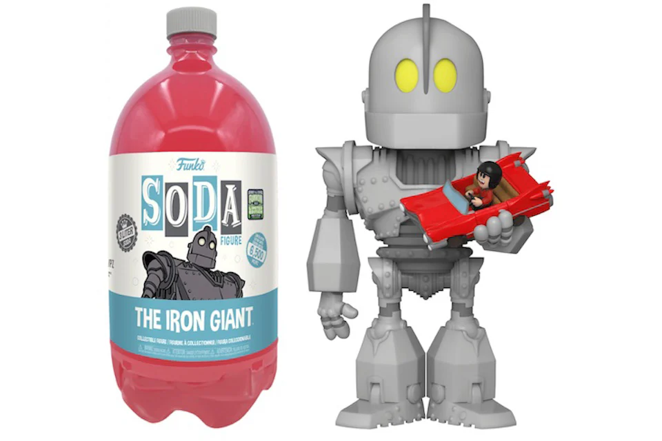 Funko Soda 3-Liter The Iron Giant 2022 Funkon HQ 5 Year Anniversary Exclusive Open Bottle Chase Figure