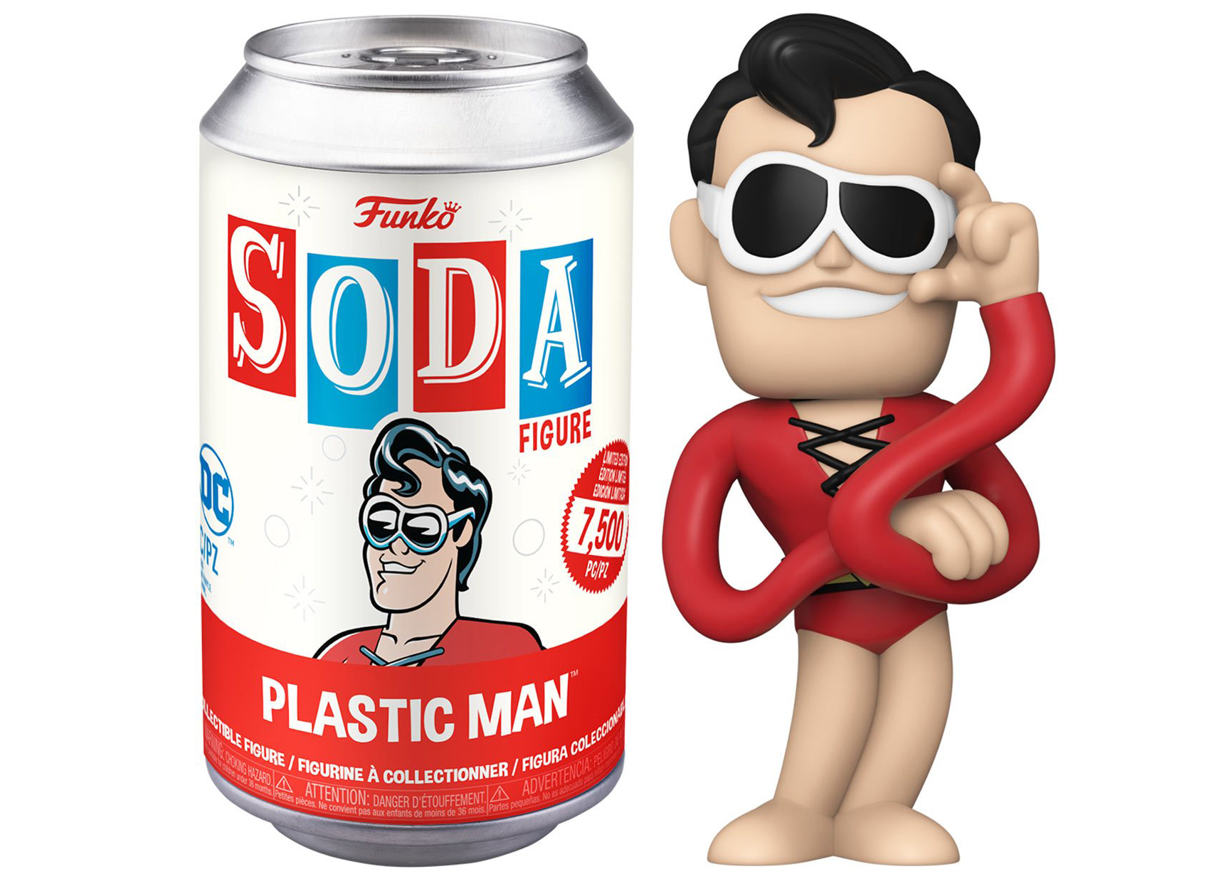 Funko Soda DC Comics Plastic Man Open Can Chase Figure - SS22 - US