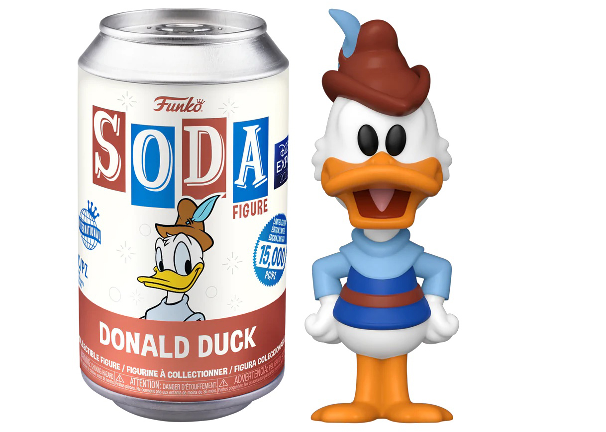 Funko Soda Disney Donald Duck 2022 D23 Expo Exclusive Open Can Common Figure  - US
