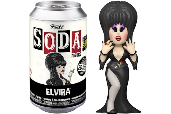Funko Soda Elvira Entertainment Earth Exclusive Open Can Common Figure