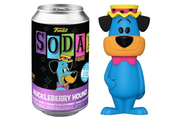 Funko Soda Huckleberry Hound Blacklight 2022 SDCC Exclusive Open Can Figure