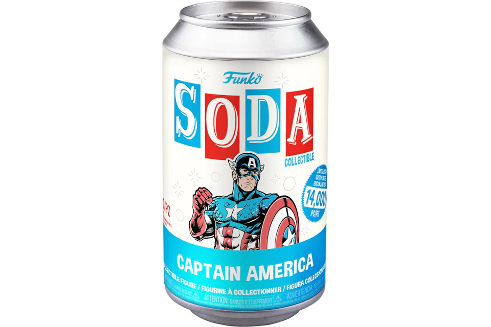 Funko Soda Marvel Captain America Figure Sealed Can