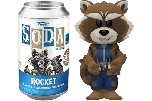 Funko Soda Marvel Rocket 2021 NYCC Exclusive Open Can Chase Figure