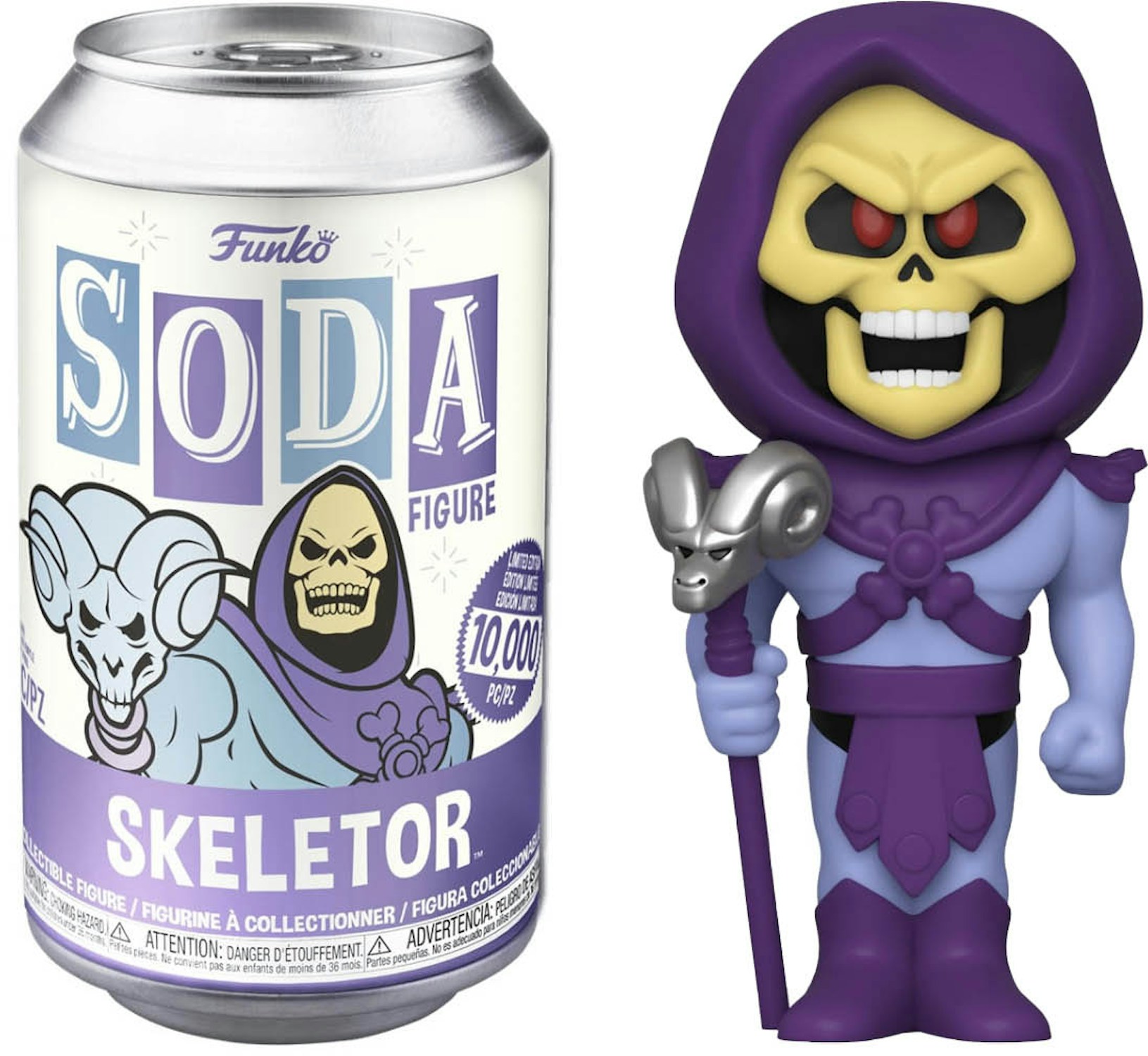Funko Soda Masters of the Universe Skeletor Opened Can Common Figure