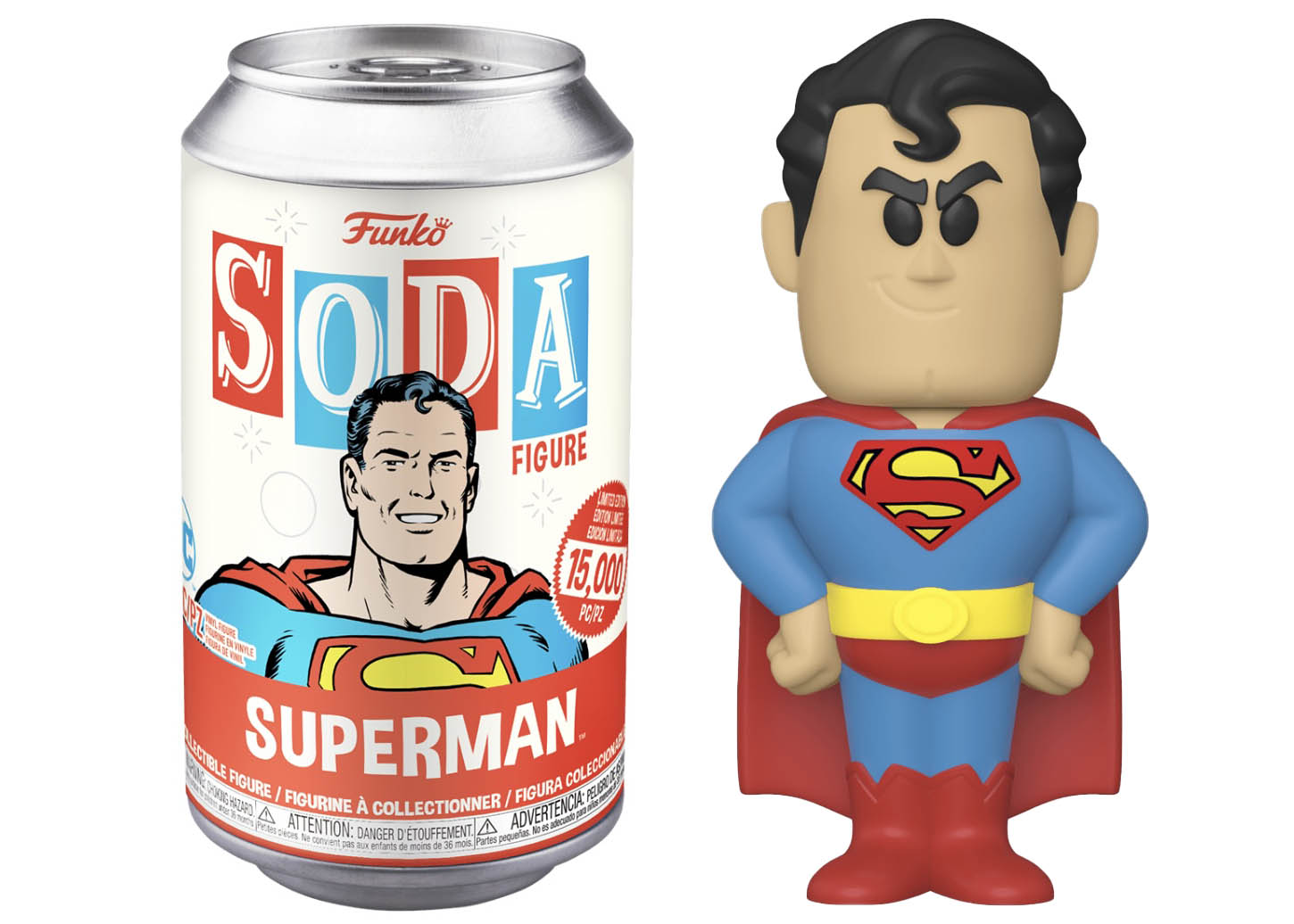 Funko Soda DC Comics Superman Opened Can Common Figure - US