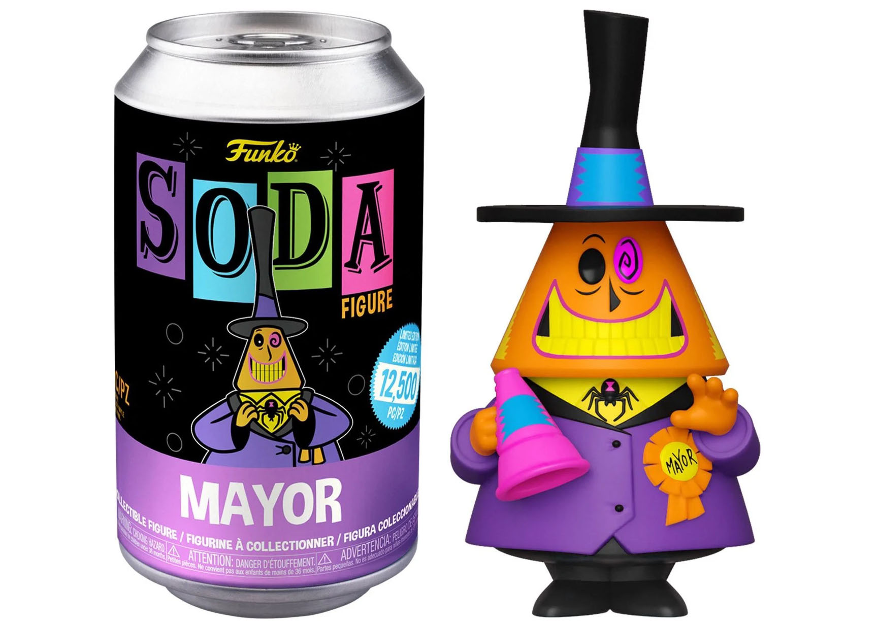 Funko Soda The Nightmare Before Christmas Black Light Mayor Open